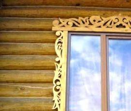 установка металлических наличников на окна - модель 2