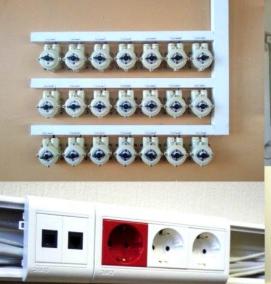 установка модульной розетки - модель 4