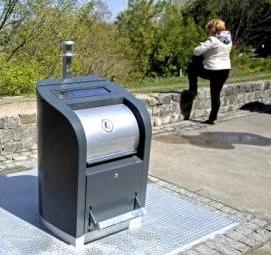 установка мусорных урн - тип 1