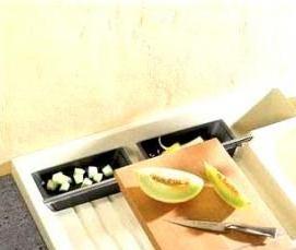 установка накладной раковины на кухне - модель 3