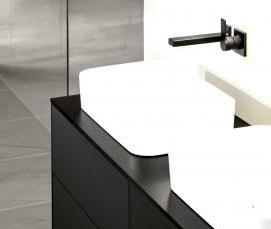 установка накладной раковины на столешницу - модель 3