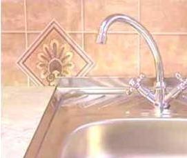 установка накладной раковины на тумбу - вариант 1