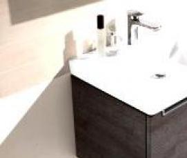 установка накладной раковины на тумбу - вариант 4