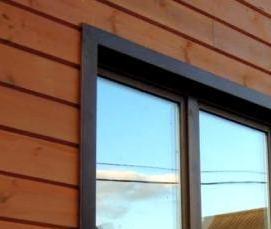 установка наличников на окна пвх - вариант 1