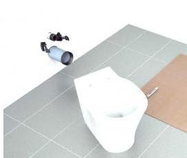 установка напольного унитаза - модель 3