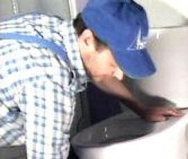 установка настенного унитаза - вариант 1