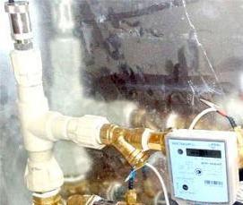 установка общедомового теплосчетчика - модель 1