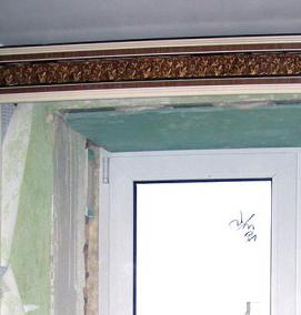 установка откосов на окна из гипсокартона - модель 4