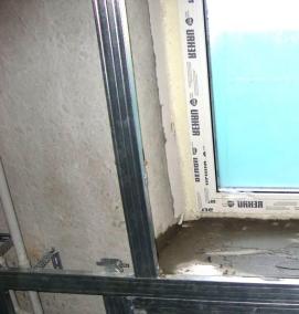 установка откосов на окна из гипсокартона - модель 2