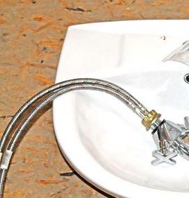 установка перелива в раковине - вариант 4