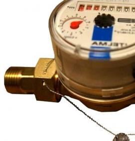 установка пломбы на газовый счетчик - вариант 2