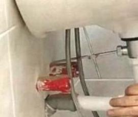 установка подвесной раковины - модель 2