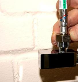 установка подводки к смесителю - тип 3