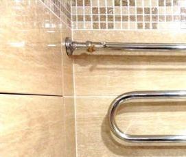 установка полотенцесушителя в ванной - тип 4