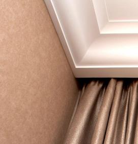 установка потолочного карниза - тип 4