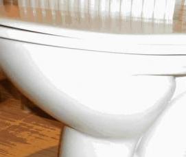 установка прямого унитаза - модель 1