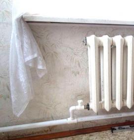 установка радиаторов отопления в доме - тип 4