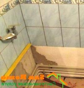 установка раковины на стену - модель 2