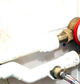 установка счетчика горячей воды квартире - модель 3