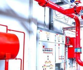 установка системы автоматического пожаротушения - вариант 1