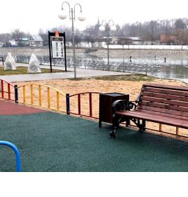 установка скамеек и урн - тип 4