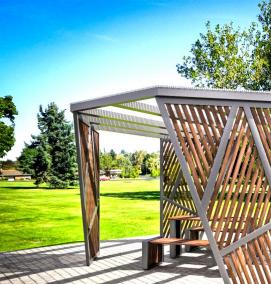 установка скамеек и урн - тип 2