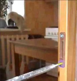 установка складной двери - модель 4