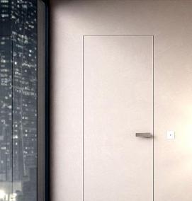 установка скрытых дверей - тип 1