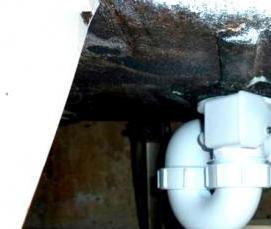 установка слива перелива на акриловую ванну - тип 2