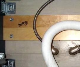 установка слива в раковине - вариант 3