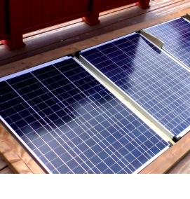 установка солнечных батарей в частном доме - модель 3