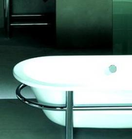 установка стальной ванны на каркас - тип 2