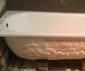 установка стальной ванны - вариант 3