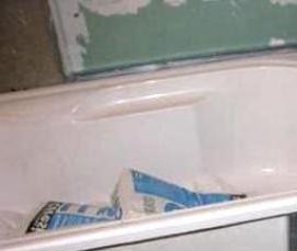 установка стальной ванны - вариант 2