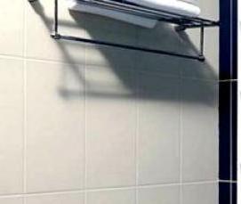 установка сушилки в ванной комнате - модель 1