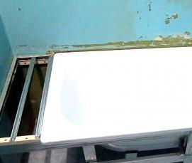 установка сушилки в ванной комнате - модель 4