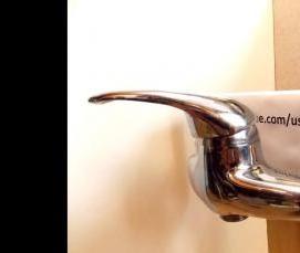 установка сушилки в ванной комнате - модель 3