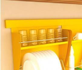 установка сушки для посуды в шкаф - модель 1