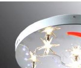 установка светодиодной люстры на потолок - модель 1