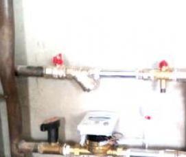 установка теплосчетчика в многоквартирном доме - модель 1