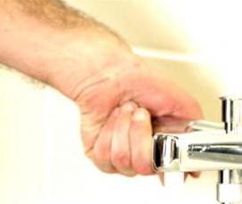 установка термостатического смесителя - вариант 4