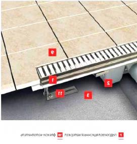 установка трапа для душа - вариант 4