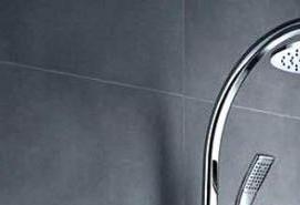 установка тропического душа в ванной - тип 1