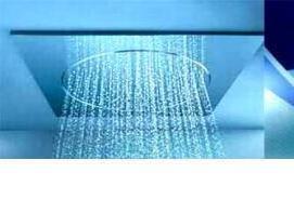 установка тропического душа в ванной - тип 4