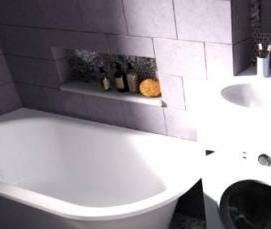 установка труб под раковину - вариант 2