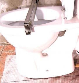 установка унитаза - тип 4