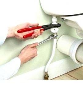 установка унитаза - тип 3