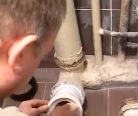 установка унитаза с гофрой - вариант 4