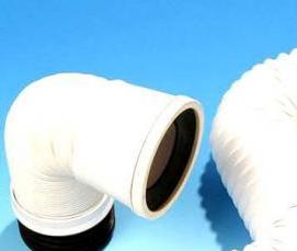 установка унитаза с гофрой - вариант 2