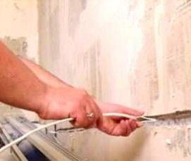 установка ванной в штробу - вариант 1